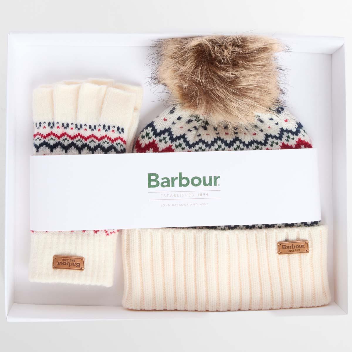 Barbour Womens Holly Beanie & Gloves Gift Set
