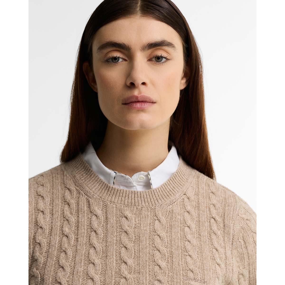Barbour Womens Ashdown Cable Knitted Jumper