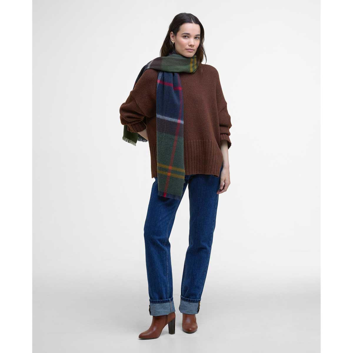 Barbour Womens Rosefield Tartan Scarf