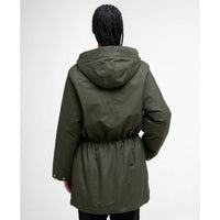 Olive/Ancient Barbour Womens Inola Showerproof Jacket back
