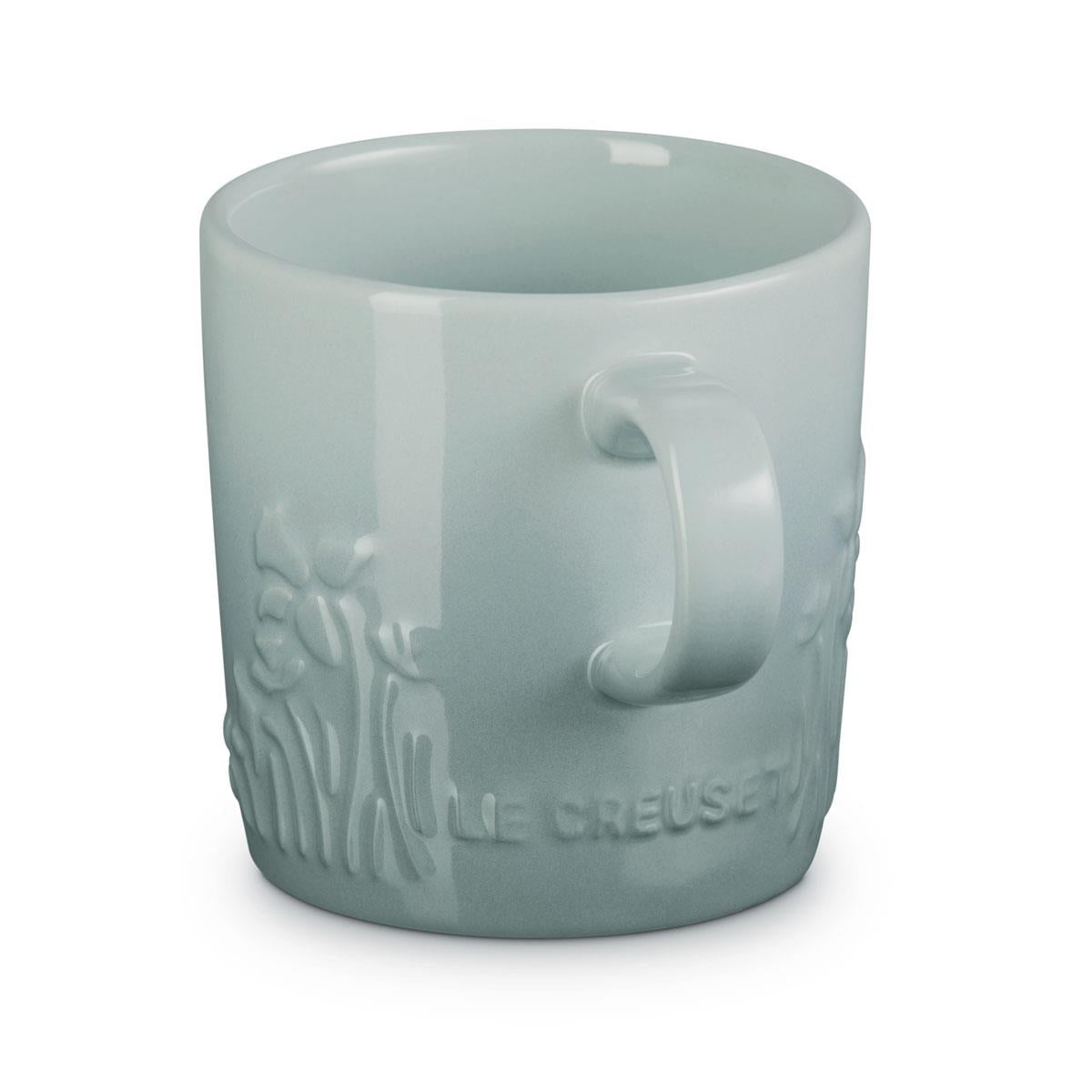 Le Creuset Stoneware Mug La Jardin Collection seasalt handle