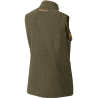 Dusty Lake Green Melange Harkila Sandhem Ladies Fleece Waistcoat Back