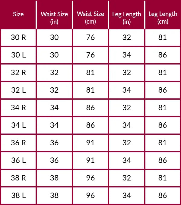 Size Guide