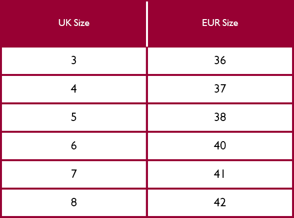 Barbour Womens Footwear Sizes