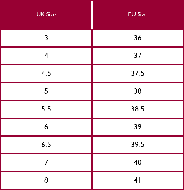 Chatham Womens Size Guide