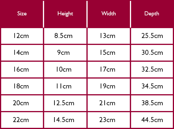 Dexam Supreme Stainless Steel Saucepans Size Guide