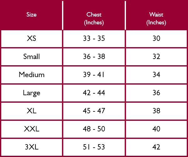 Dubarry Mens Jumpers Size Guide