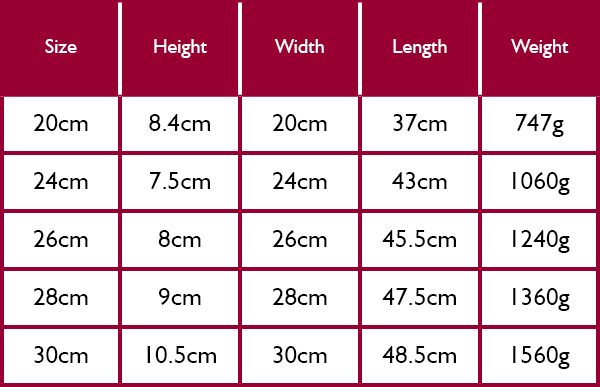 Stellar Verve Frying Pan Size Guide