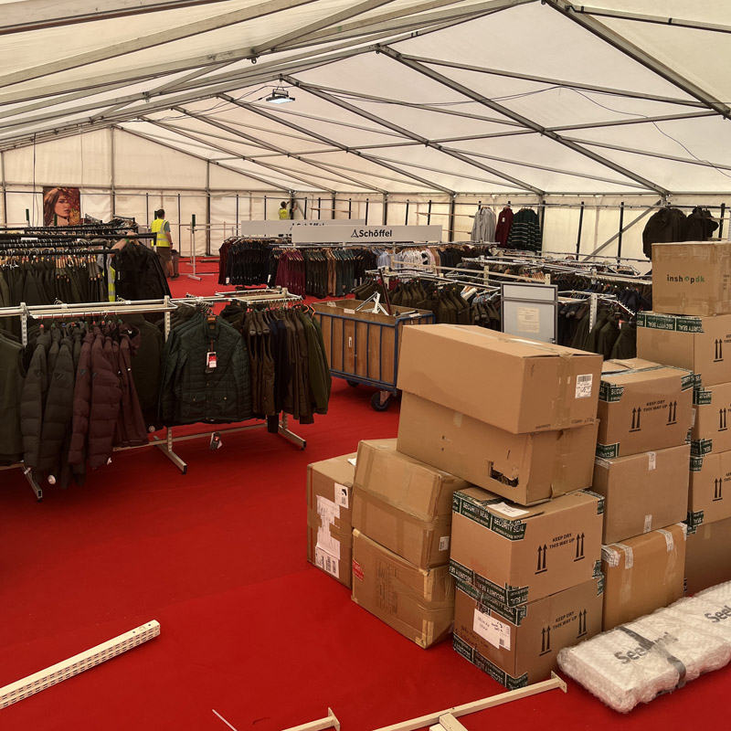 The Game Fair Set Up